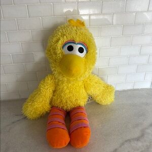 Yellow Plush Big  Bird Toy from Sesame Street